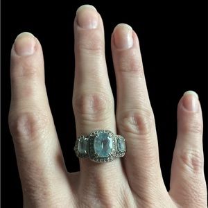 Vintage powder blue stone ring